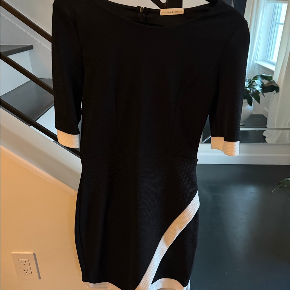 Chic Black and White Dress